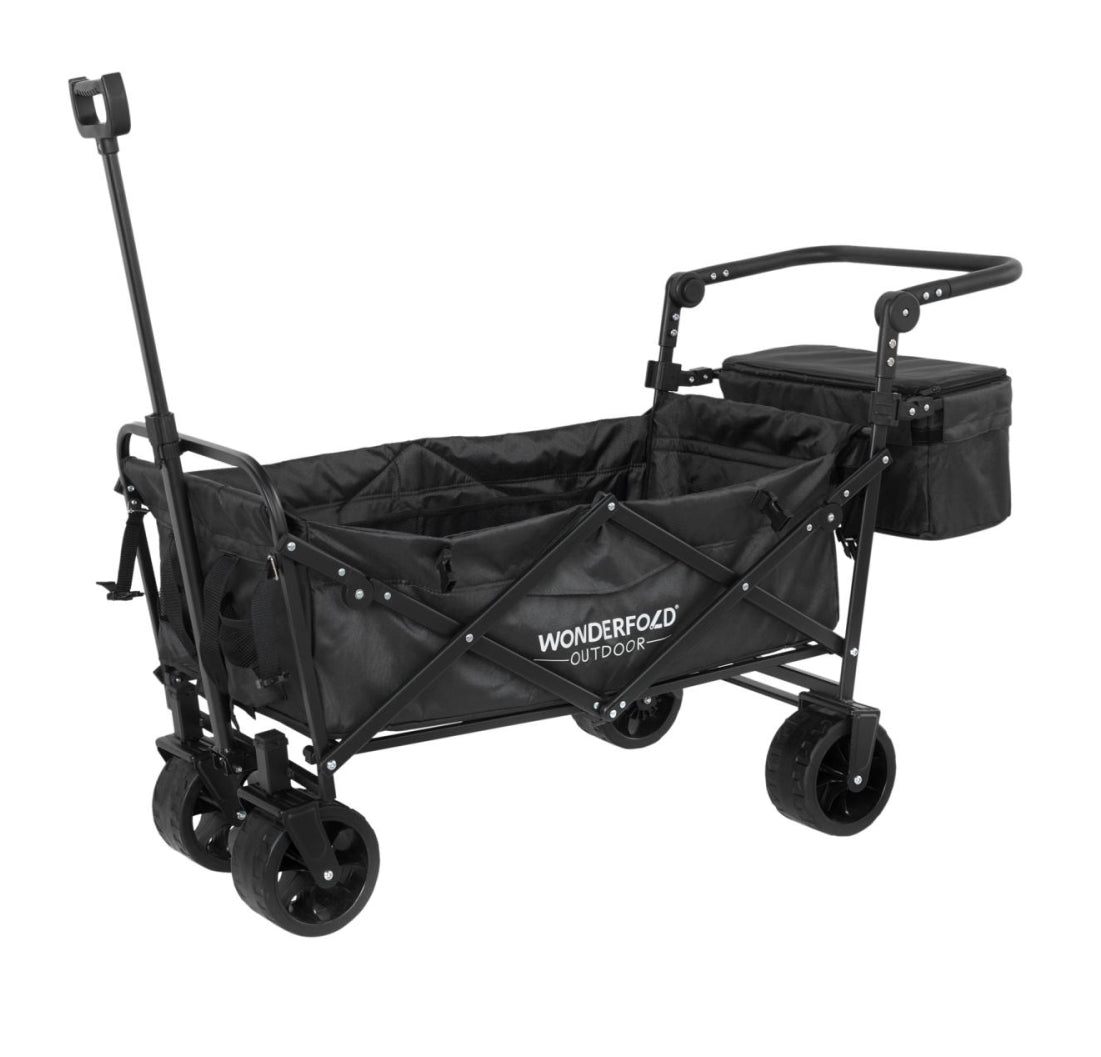 Father's Day Clearance💝Buy 2 Get 50% Off✨WonderFold S3 Push & Pull Folding Wagon with Cooler and Cupholder✅500-lb Weight Capacity