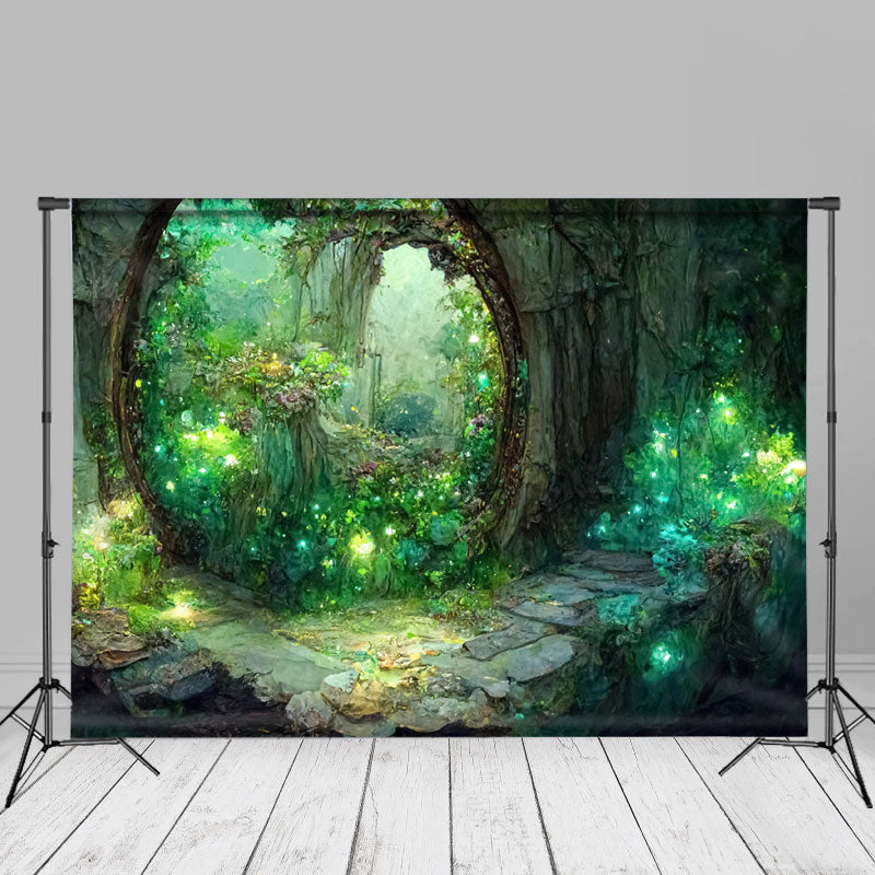 Fantasy Magic Forest Landscape Portrait Backdrop