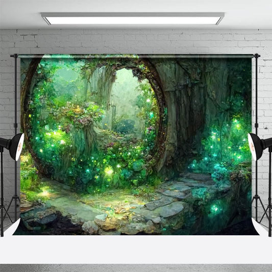 Fantasy Magic Forest Landscape Portrait Backdrop