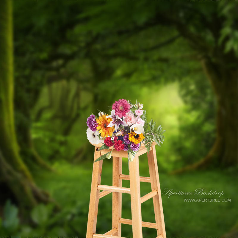 Green Grassland Nature Jungle Spring Cloth Backdrop